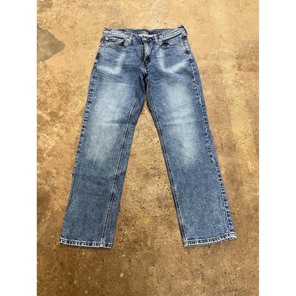 Levi's 541 Athletic Fit Jeans Mens 32x32 Blue Whiskering Denim Cotton Taper Leg
